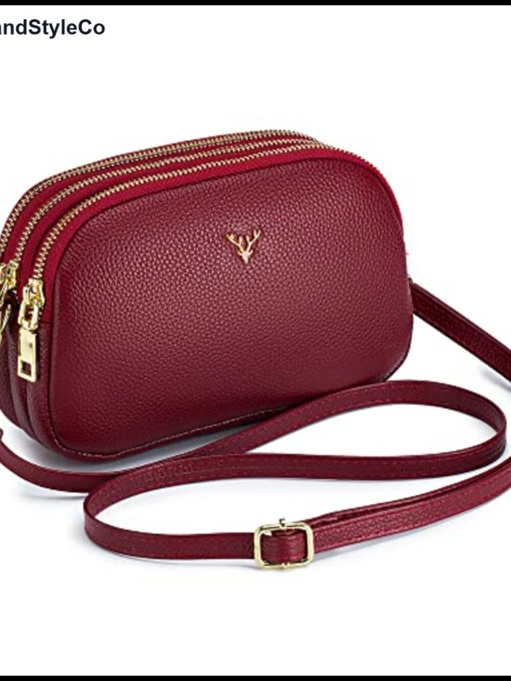 Small Genuine Leather Crossbody Bag Shoulder Handbag Cellphone Purse